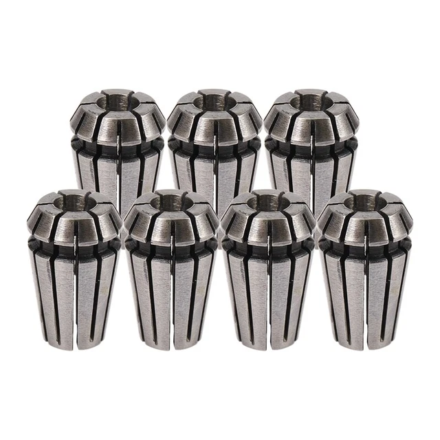 7Pcs 1-7mm ER11 Collet Chuck Tool Bits Holder Spring Collet for CNC Engraving R9