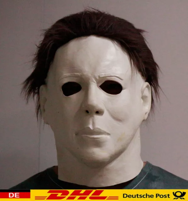 Halloween Scary Michael Myers Maske Deluxe Adult Latex Horror Kostüm Killer DHL!