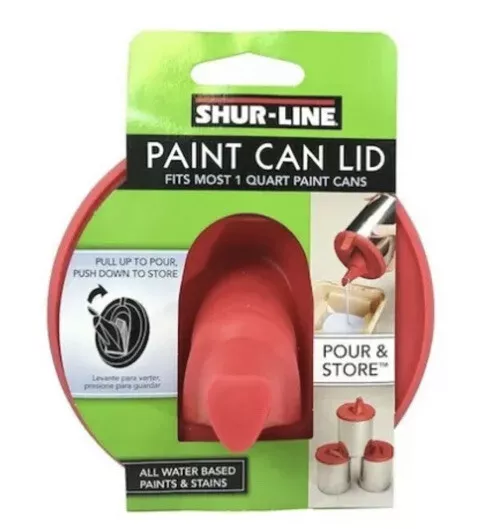 1-Gallon Paint Can Lid with Pour Spout Silicone Mess NEW
