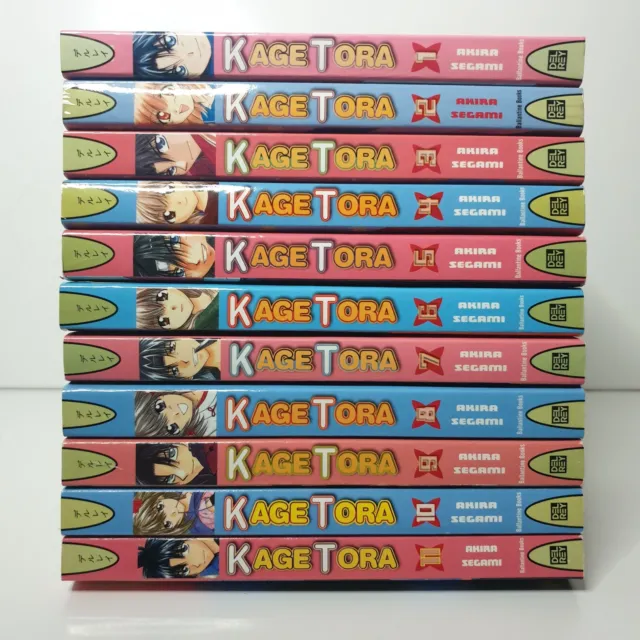 KageTora by Akira Segami Complete Book Series 11 Books: Volumes 1 - 11
