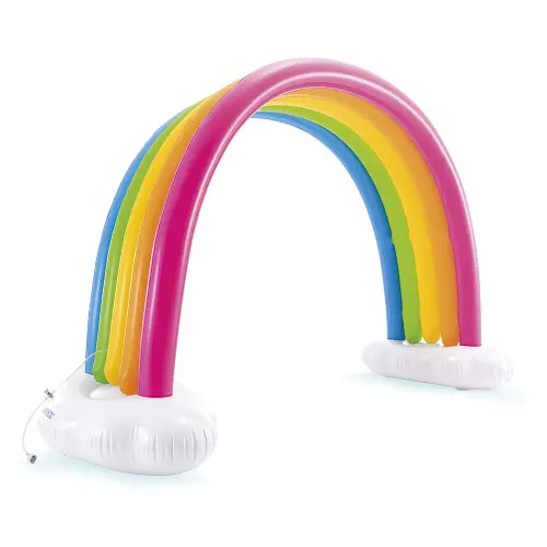 Intex 56597NP Hinchable Arco Iris Con Spray Juegos Niños Fiesta Jardín