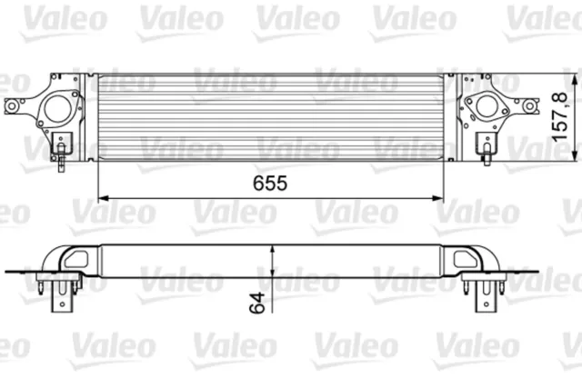 VALEO Ladeluftkühler 818358 für RENAULT KOLEOS 1 dCi HY0K 4x4 HY0B NISSAN TRAIL