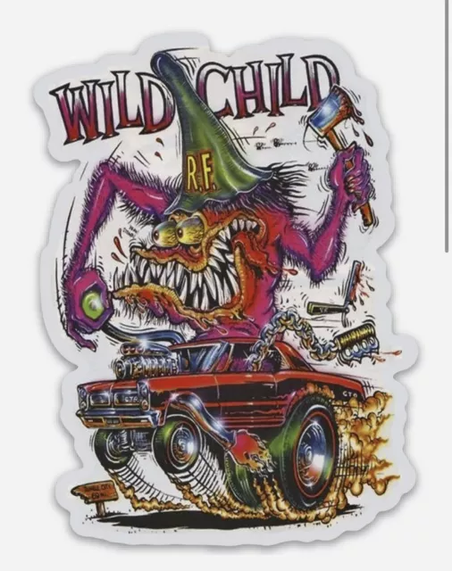 Rat Fink Hot Rod Custom MAGNET Muscle Car Vintage Wild Child Pontiac GTO Classic