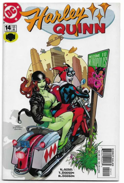Harley Quinn #14 (Jan 2002, DC Comics) Poison Ivy Metropolis Road Trip Cover