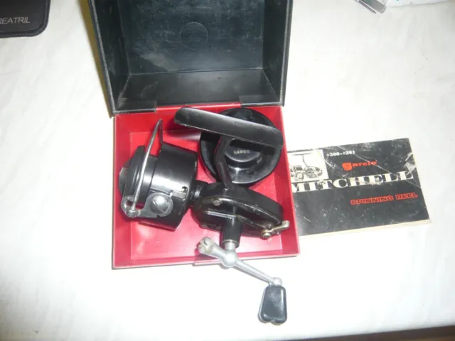 GARCIA MITCHELL 300 Fishing Reel In a Clam Box & Spare Spool & booklet  £25.00 - PicClick UK