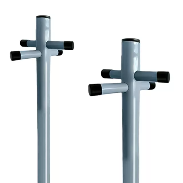 Pack of 2 Washing Line Clothes Post Pole Galvanised 2.4m/8ft with Ground Sockets