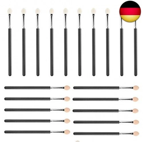 Lidschatten Pinsel Schwamm, 20 Stück Augen Make-up Applikator Weich Augenbrauen