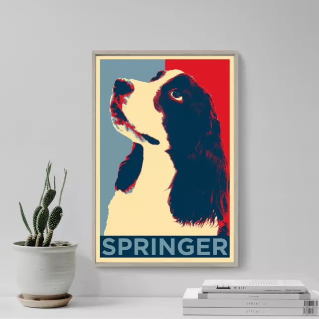 Springer Spaniel Art Print 'Hope' - Photo Poster Gift - Animal Dog Lovers Canine