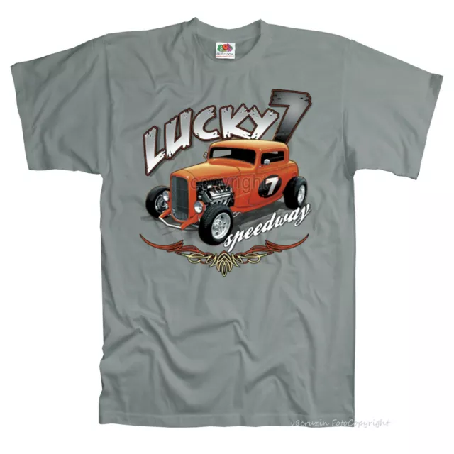 Oldtimer T-Shirt HotRod Automotive Rockabilly US-Car Quartermile Racing *1292