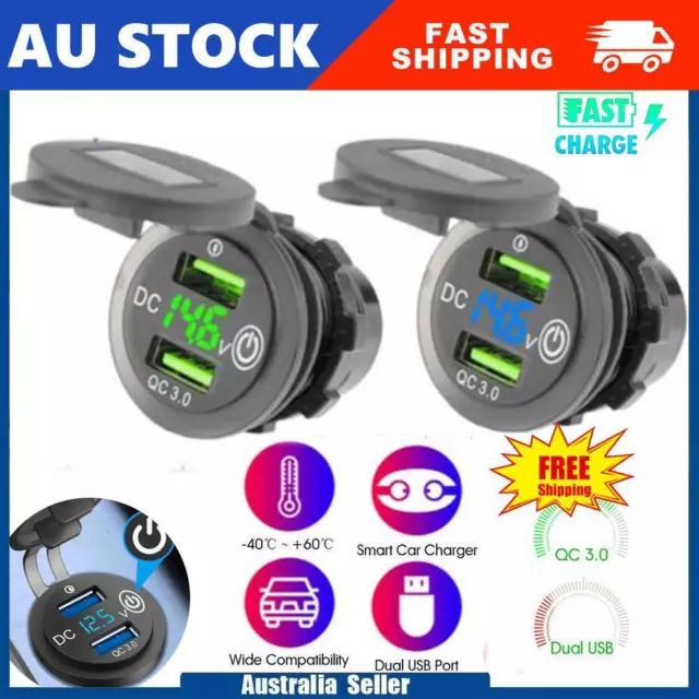 12V USB Outlet Rocker Switch USB Charger USB C Car Charger and Quick 3.0  Adapter Pd Charge USB Charger - China Rocker Switch USB Charger, 12V USB  Outlet