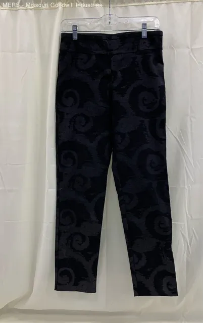KRAZY LARRY WOMENS 16 Ankle Pants Black Snake Print Pull On $13.00 -  PicClick