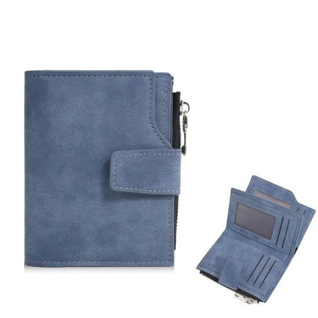 Portefeuille Homme Compact - Porte-cartes Vertical Multi-cartes En Similicuir