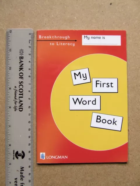 Breakthrough To Literacy Longman My First Word Book From 2002, 32 Pages
