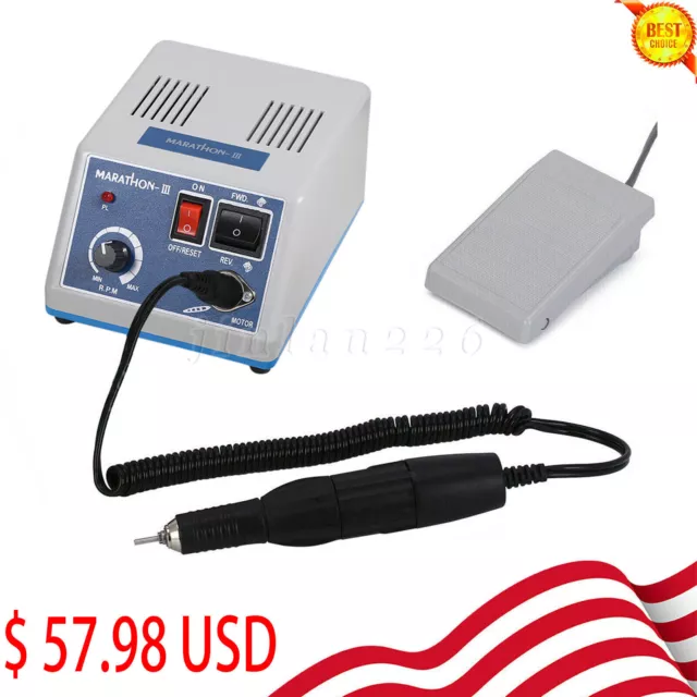 Dental Lab Marathon Electric Micromotor Polishing Unit + 35K rpm Motor Handpiece