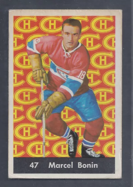 1961 Parkhurst #47 Marcel Bonin Montreal Canadiens VG-EX