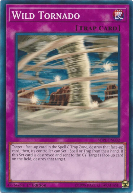 Yugioh! Wild Tornado - SDPL-EN032 - Common - 1st Edition Near Mint, English