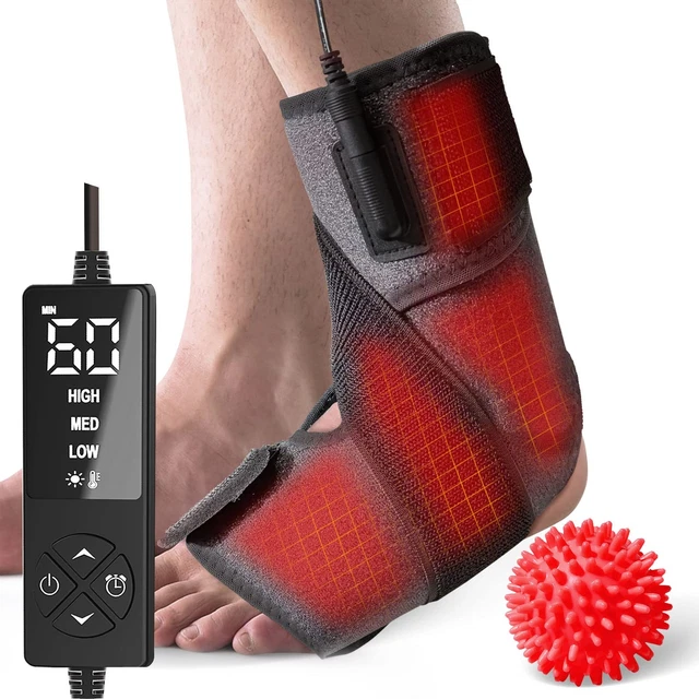 ANKLE HEATING PAD for Achilles Tendonitis and Plantar Fasciitis Relief