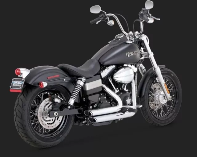 Vance & Hines - 17227 - Shortshots Staggered Exhaust System, Chrome