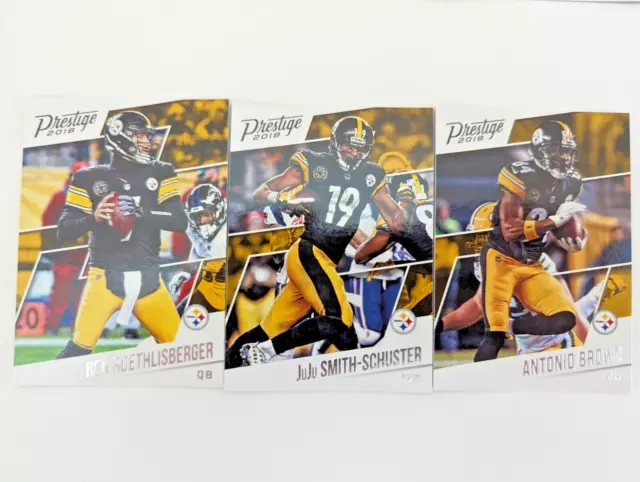 2018 Panini Prestige Pittsburgh Steelers NFL lot - Roethlisberger Smith Brown