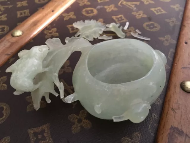 Chinese Antique   Jade  bowl  Asian China