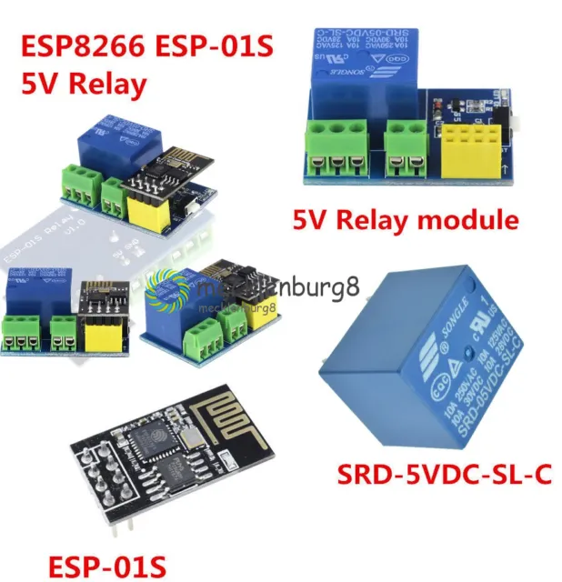 5V Wifi Relay Module ESP8266 ESP-01S SRD-5VDC-SL-C for DIY TOI Controller Home