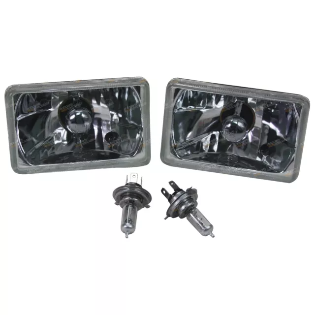 Crystal Outer Headlights Lamp Upgrade Kit H4 60/55w for Landcruiser 80 Series