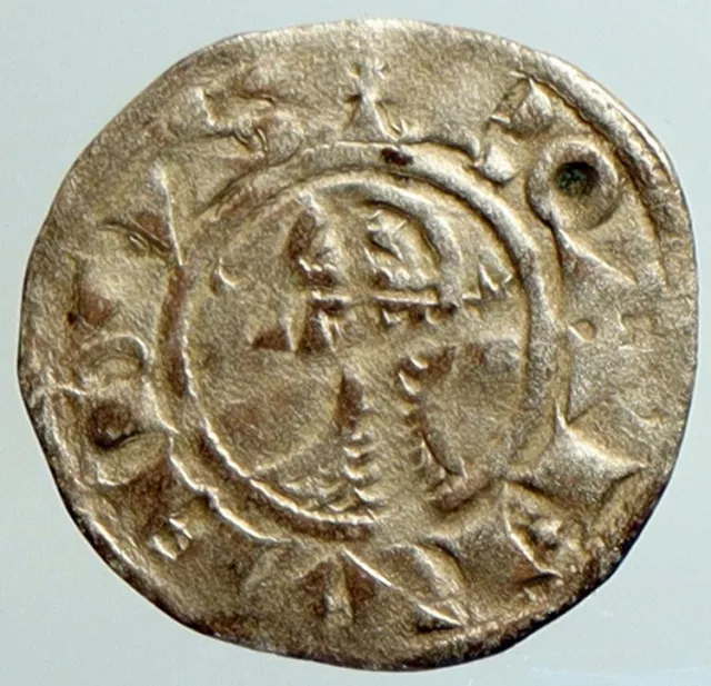 CRUSADERS Antioch Prince BOHEMOND III Byzantine Time Silver Coin CROSS i101295