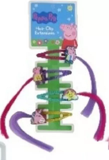 Peppa Pig Hair Clips Accessories 4 pack pk