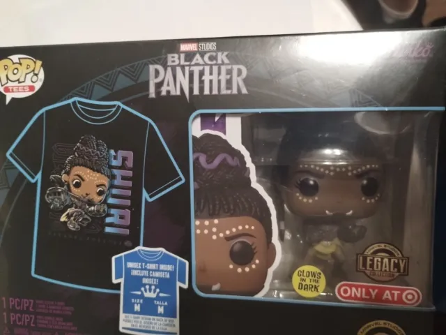 Funko POP! Tees - Marvel Black Panther Shuri Large T-Shirt w/ Pop Figure - NEW