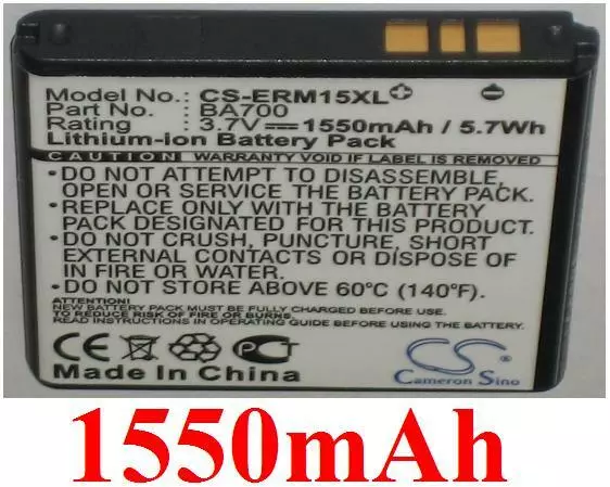 Batterie 1550mAh type BA700 Pour SONY ERICSSON Xperia  E dual, Ray, SX