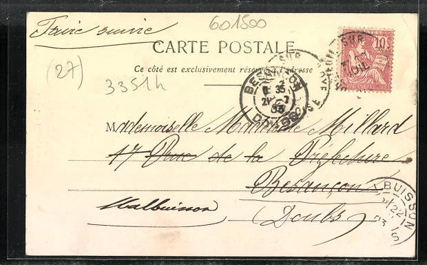 CPA Breteuil, Place de l'Hotel de Ville 1903 2