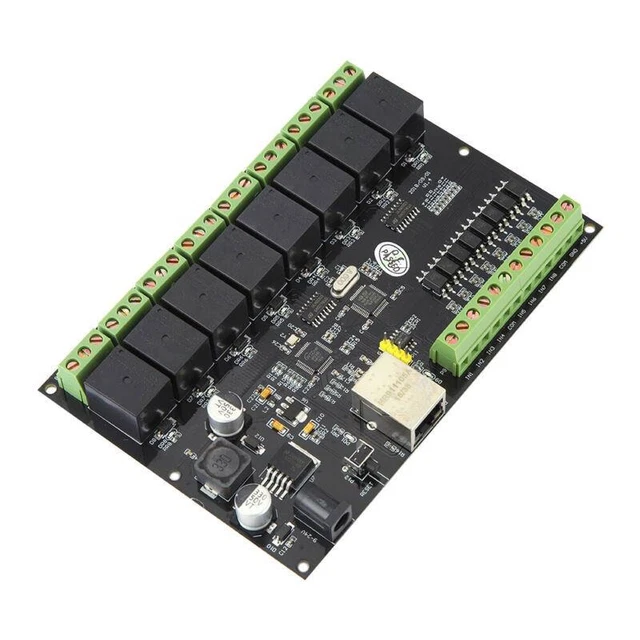 8-WAY NETWORK RELAY Switch Controller Ethernet TCP/IP On-off Output $79 ...