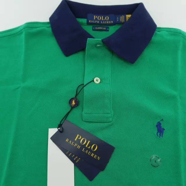 Polo Ralph Lauren Men's Classic Fit Short sleeve Polo shirt green blue size S