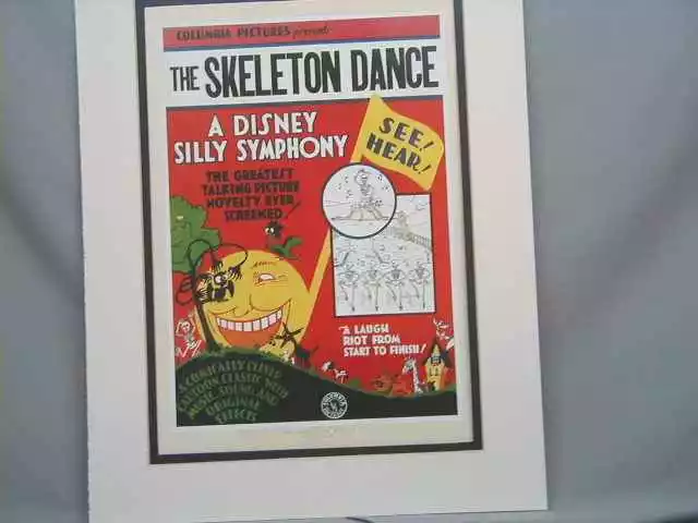 The Skeleton Dance Disney Color Cartoon Poster