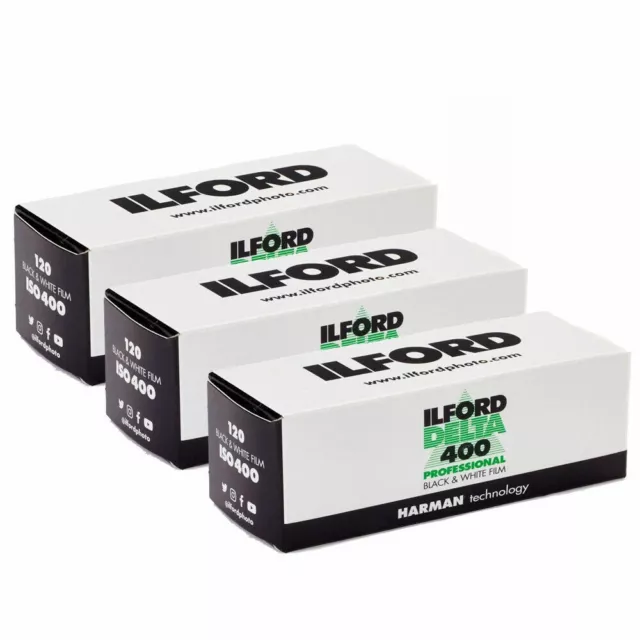 Ilford delta 400 professional 120 Black and White Camera Film - pack of 3