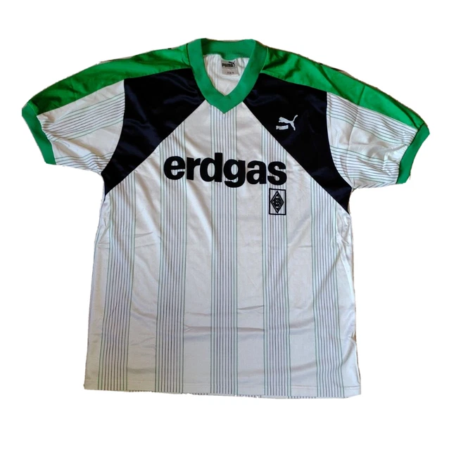 Borussia Mönchengladbach Puma Trikot Größe L  Gladbach Erdgas vintage home 1987