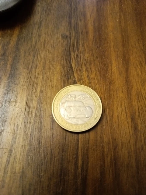 1998 Used IoM Isle of Man Two Pound £2 Coin - Racing Cars