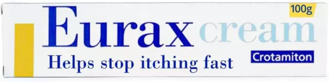 Eurax Itch Relief Cream 100G, Rapid Itch Relief, Lasts up to 8H for Relief of It