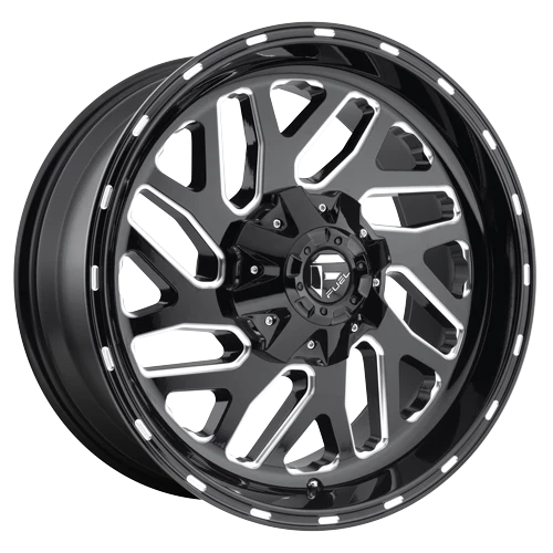 20 INCH BLACK Wheels Rims Fuel Triton D581 20x10 Lifted Toyota