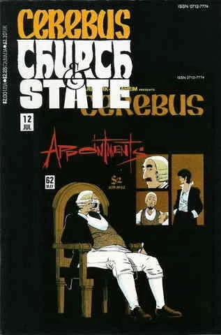 Cerebus: Church And State #12 VF; Aardvark-Vanaheim | 62 Dave Sim - we combine s