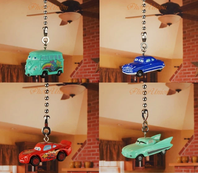 DISNEY PIXAR CARS Lightning McQueen Ceiling Fan Pull Light Chain