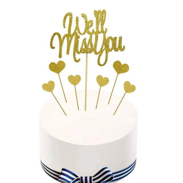 We’ll Miss You Cake Topper for Retirement,Graduation,Going Away Party Cake De...