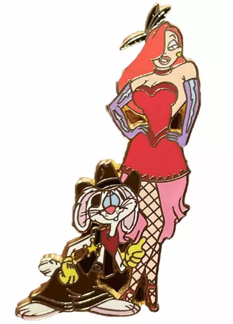 Disney Auctions Pin Jessica & Roger Rabbit Westward Ho Saloon LE 100 Rare