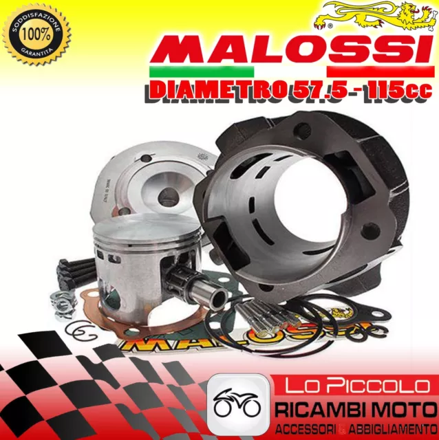 GRUPPO TERMICO MALOSSI PIAGGIO VESPA CUFFIA BASSA 50 MODIFICA 57,5 115cc 318694