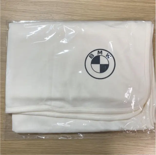 BMW Fleece Blanket Novlety White 90 x 65cm New