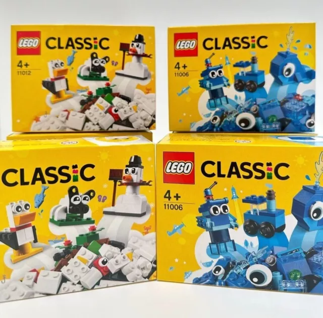 LEGO Classic Blaues / Weißes Kreativ-Set - 11006 / 11012 | Neu & OVP