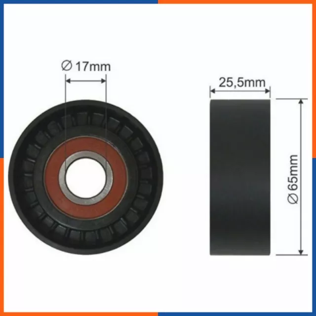 Galet tendeur de courroie d'accessoire pour CITROEN | FS22963, T0298