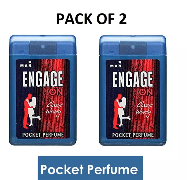 Engage Homme Poche Parfum, Classique Accords 18 ML Parfum pour (Paquet De 2)