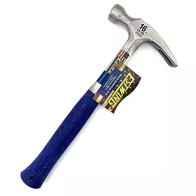 Estwing 16oz Straight Claw Nail Hammer with Vinyl Grip E3/16S