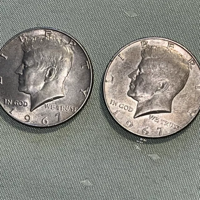 USA 1967  - Kennedy Half Dollar  - 2 Stück